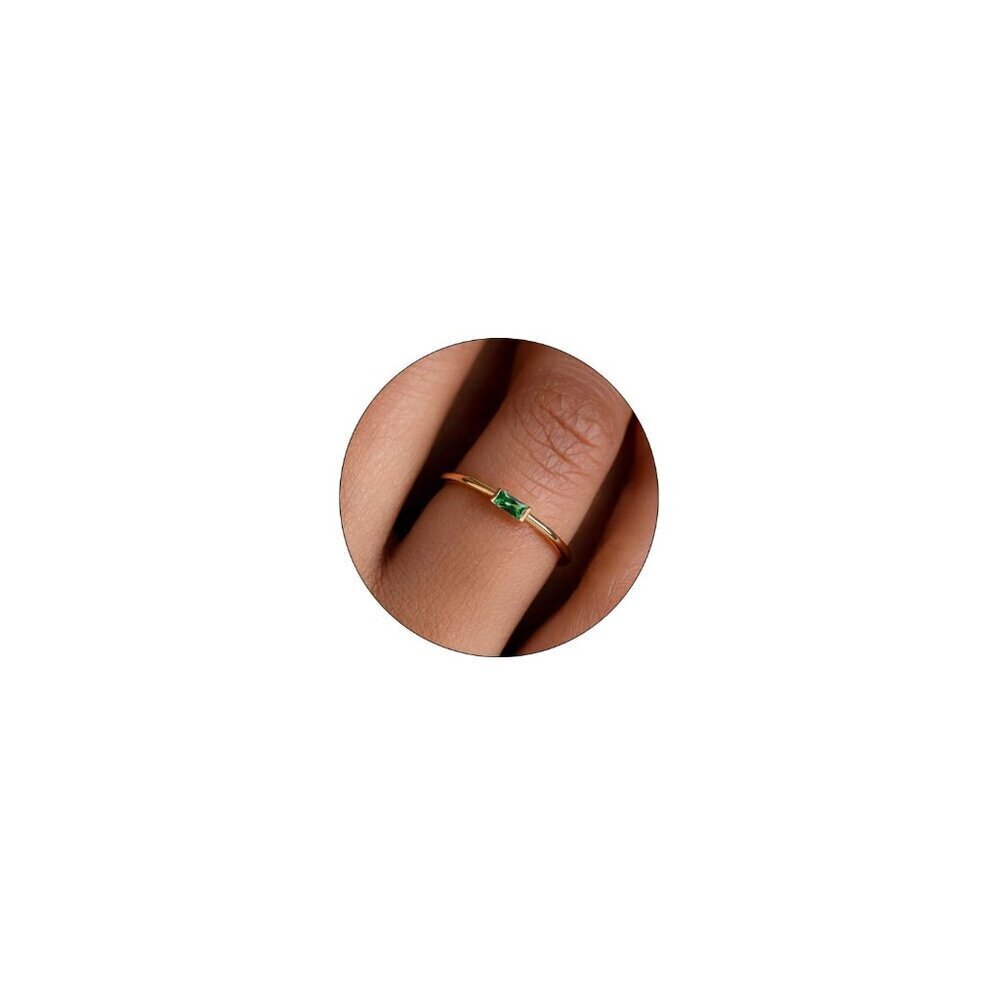 Dainty Gold Plated Stackable Ring Band Minimal Chic Promise Jewelry